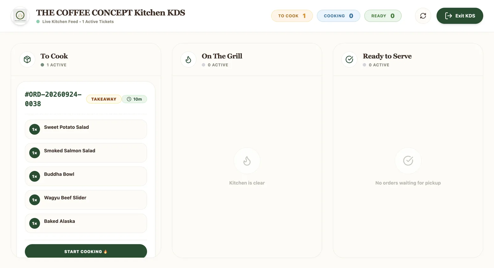 Cafe POS System — Point of Sale & Billing Management — Showcase Asset 1