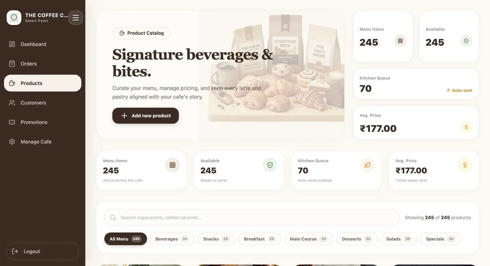 Cafe POS System — Point of Sale & Billing Management — Showcase Asset 14