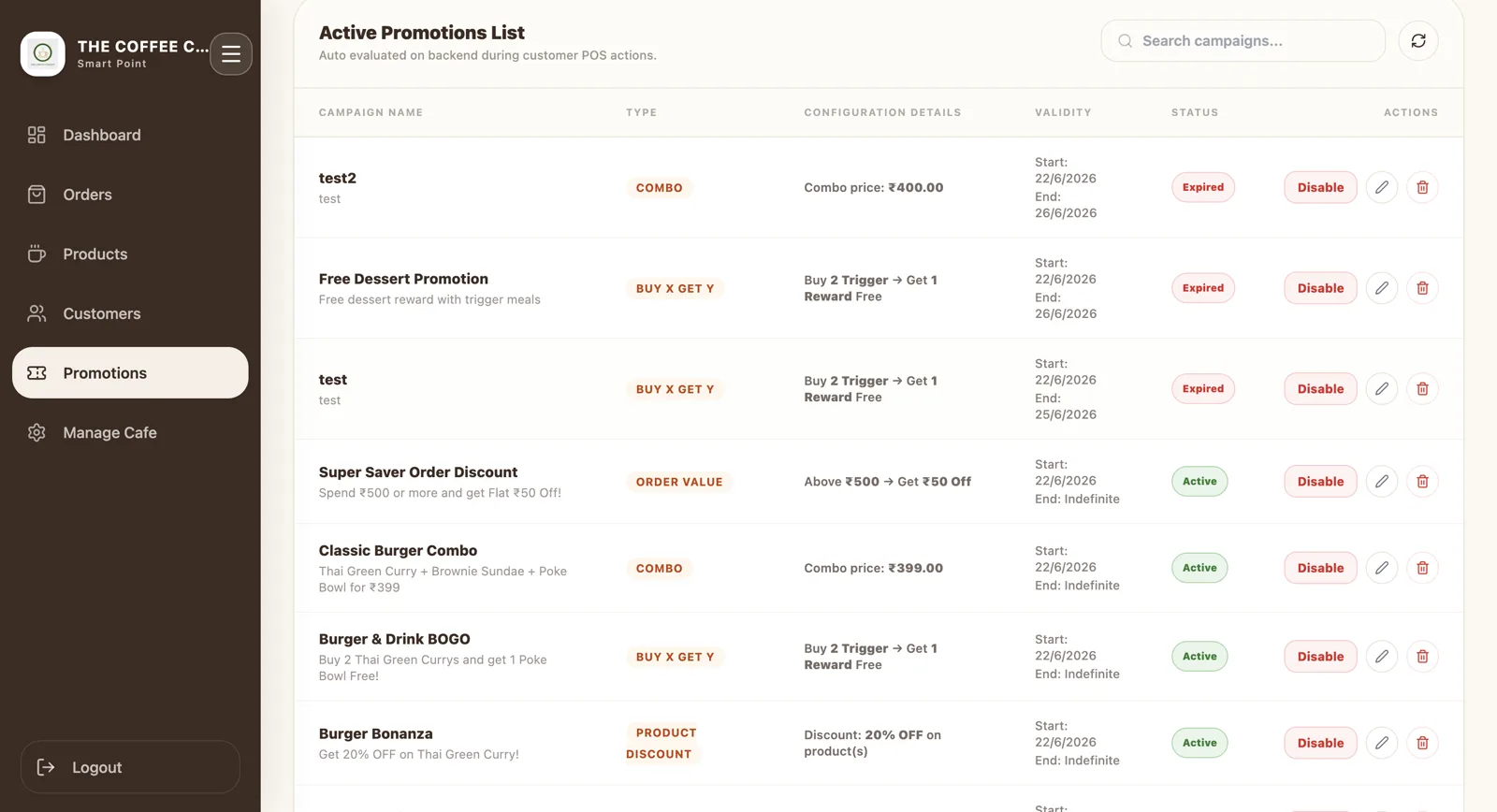 Cafe POS System — Point of Sale & Billing Management — Showcase Asset 18