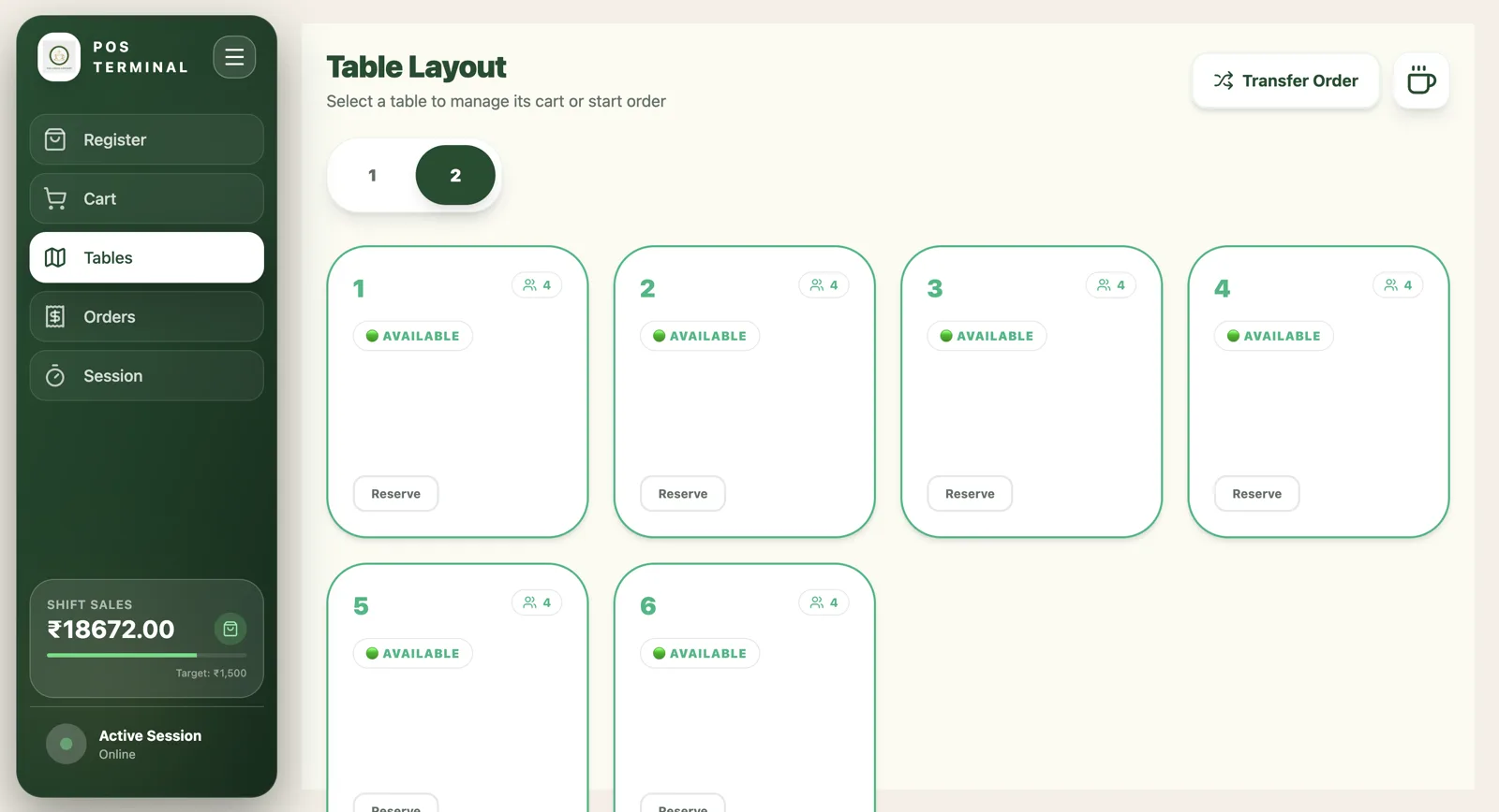 Cafe POS System — Point of Sale & Billing Management — Showcase Asset 4