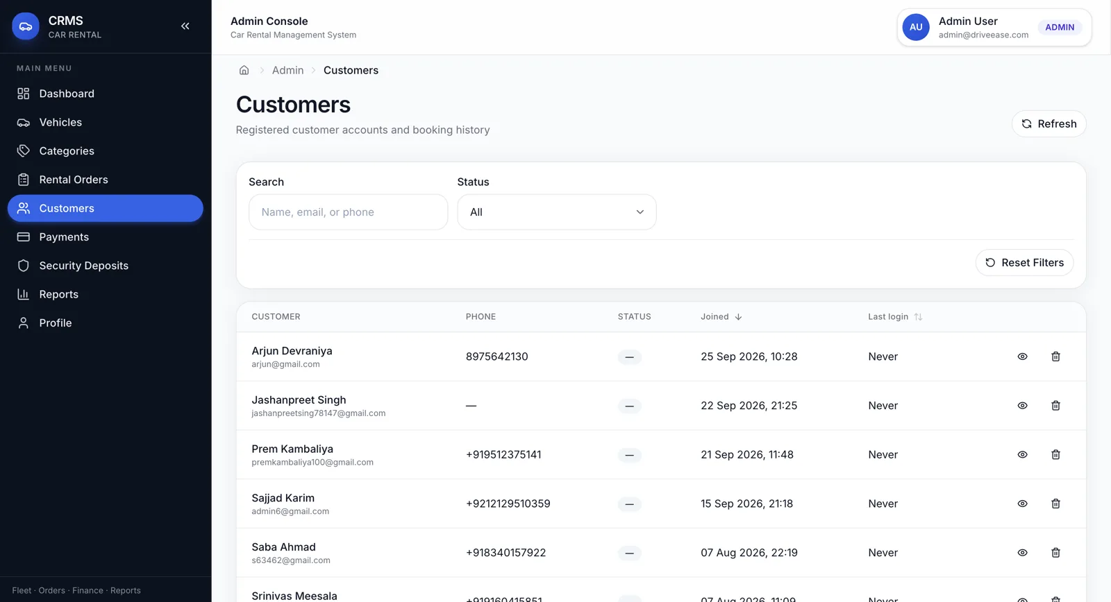 Car Rental System — Fleet Management & Online Booking Portal — Showcase Asset 9