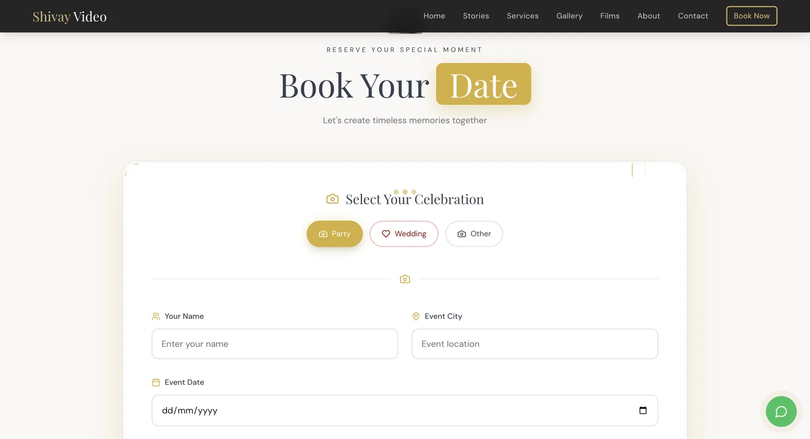 Shivay Studio — Creative Photography & Client Booking Platform — Showcase Asset 9
